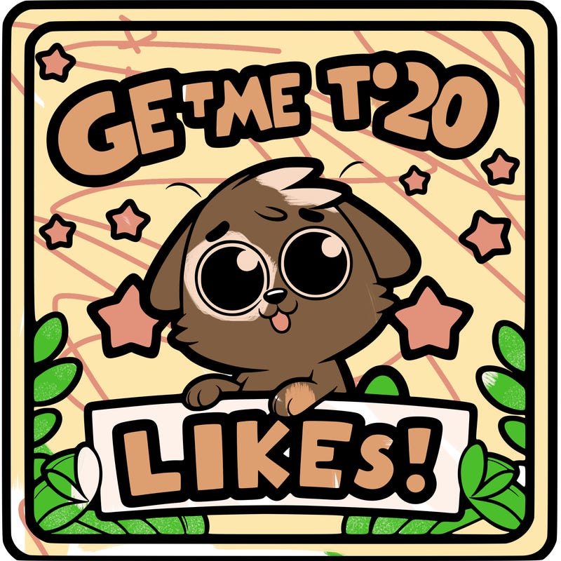 get me to 20 likes!