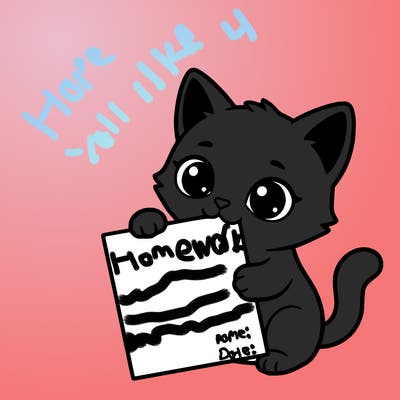 a small cat with a blank sheet of paper in its hand. the cat is sooooooo cute!