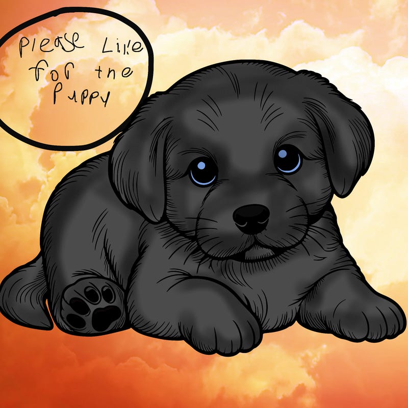 a cute realistic puppy