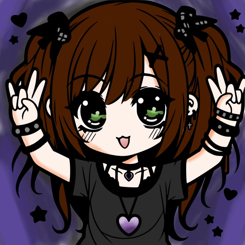 cute emo anime girl