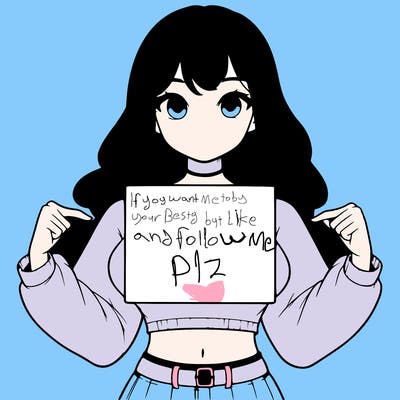 girl holding a blank sign in a long sleeve crop top