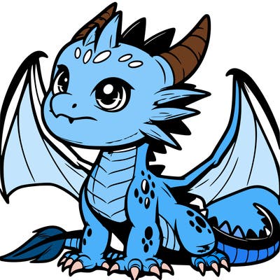 fierce baby night dragon