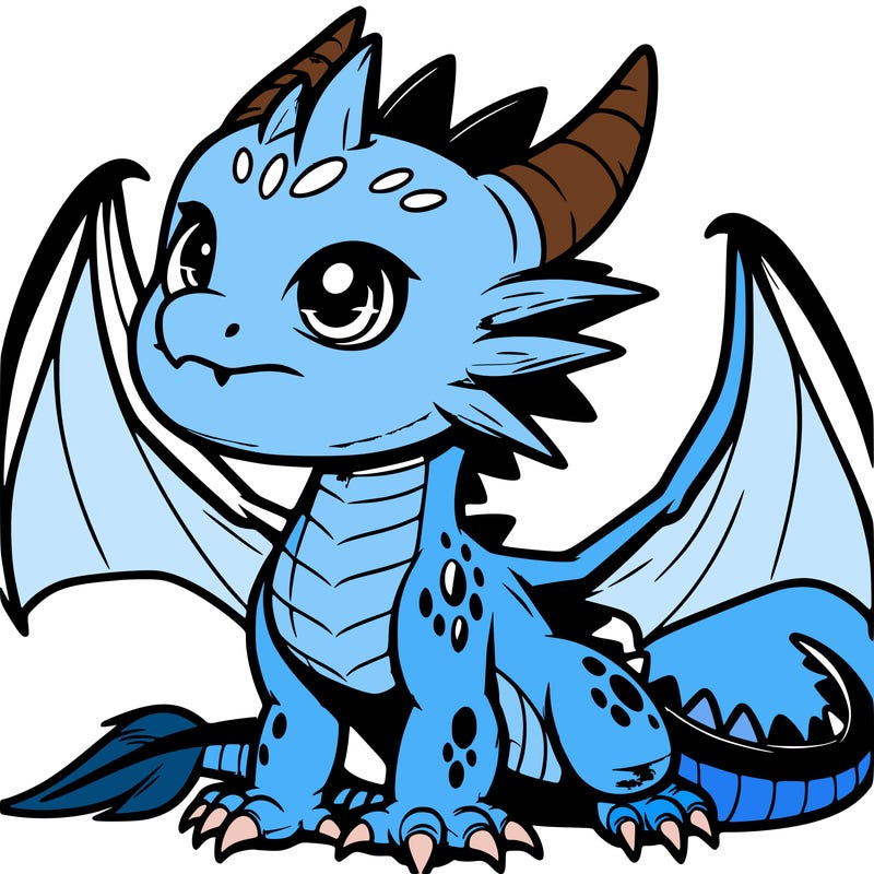 fierce baby night dragon