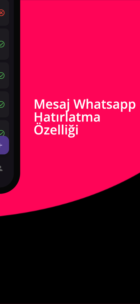 Takvim -  Randevu Takip - WhatsApp reminder feature for appointment scheduling