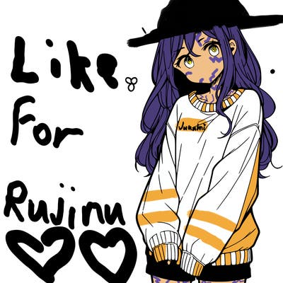 manga teen girl  in a sweater and baggy pants