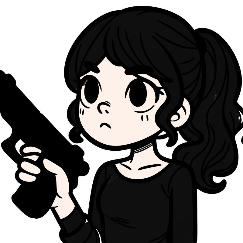 girl with gun
