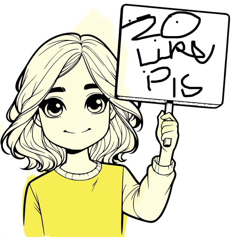 realistic girl holding up a sign