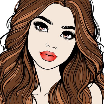 beautiful realistic girl