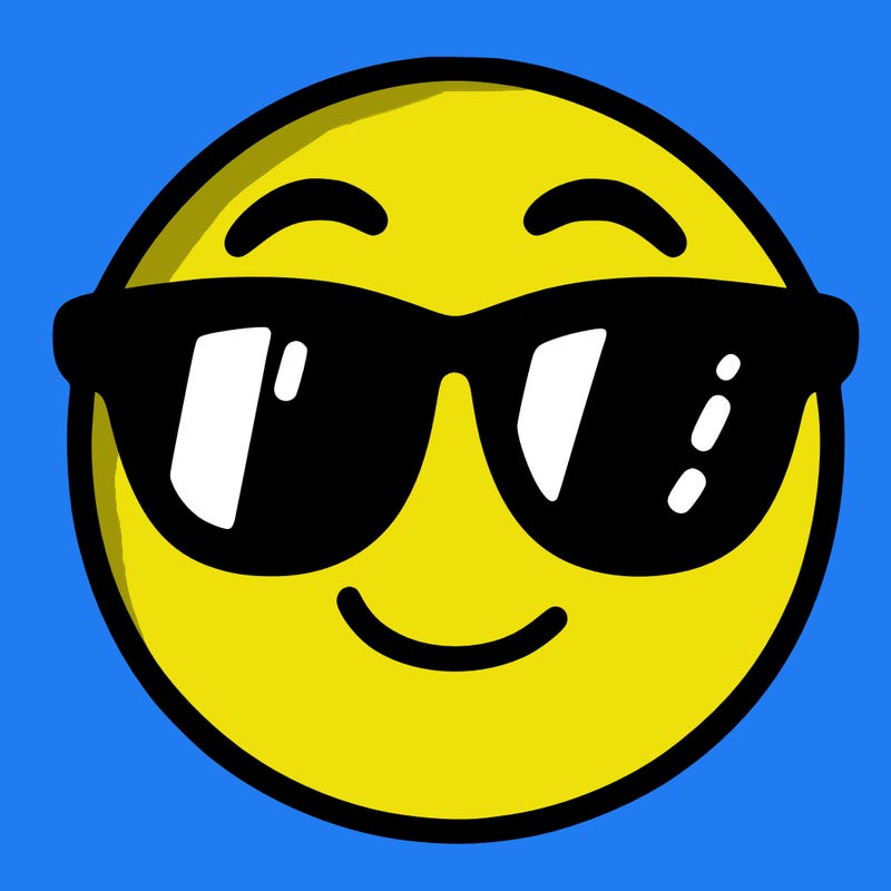 emoji with sunglasses