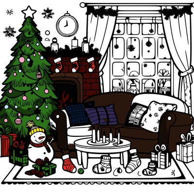 christmas living room