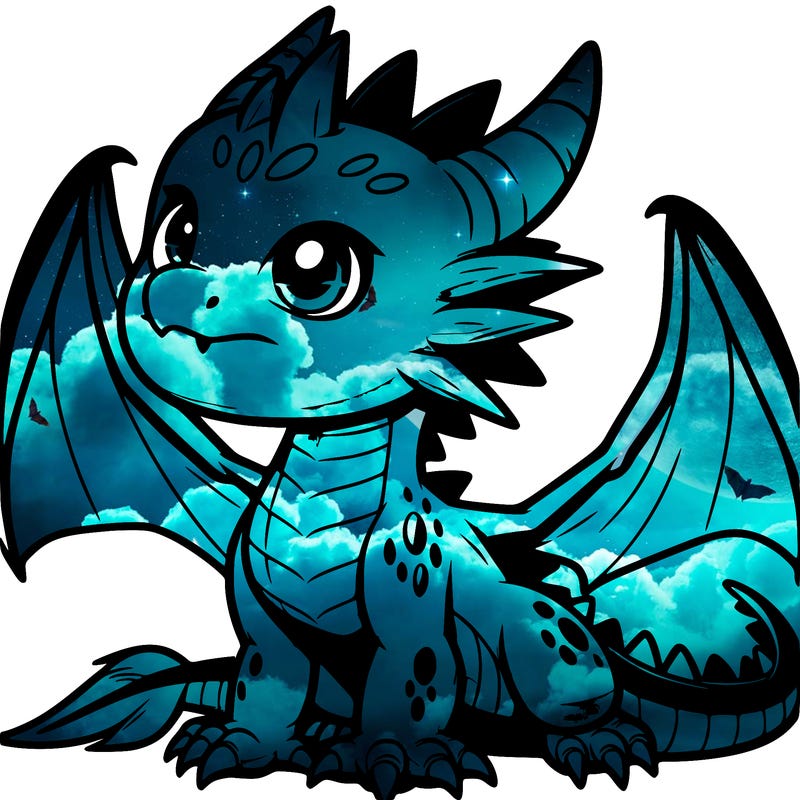 fierce baby night dragon