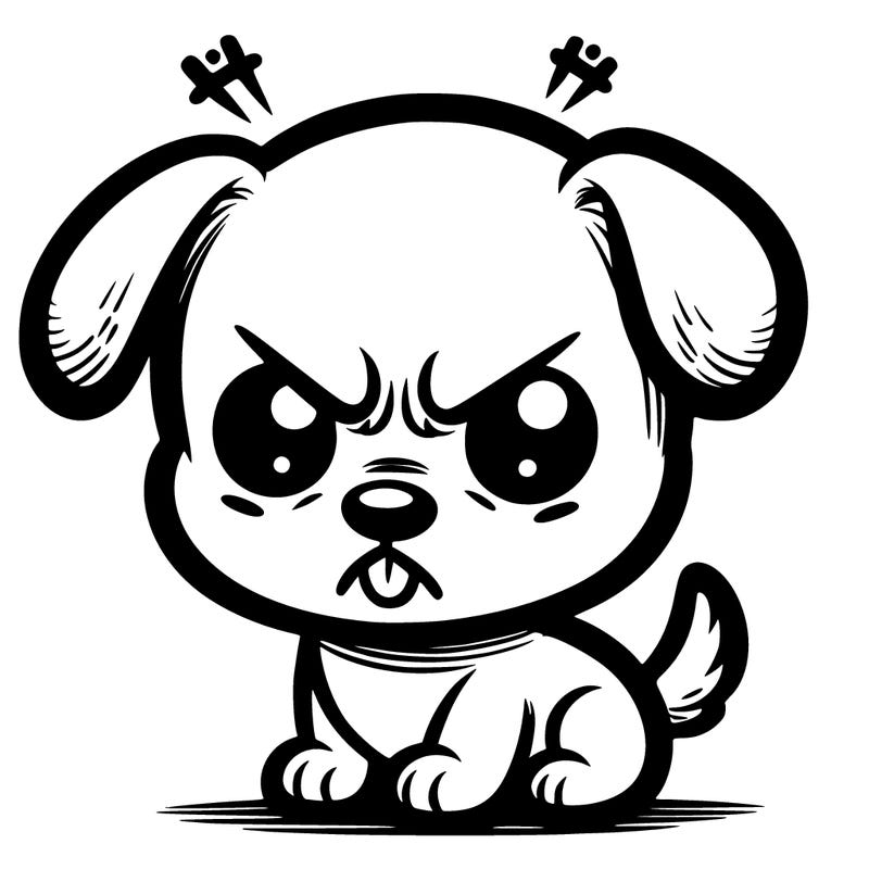 angry puppy