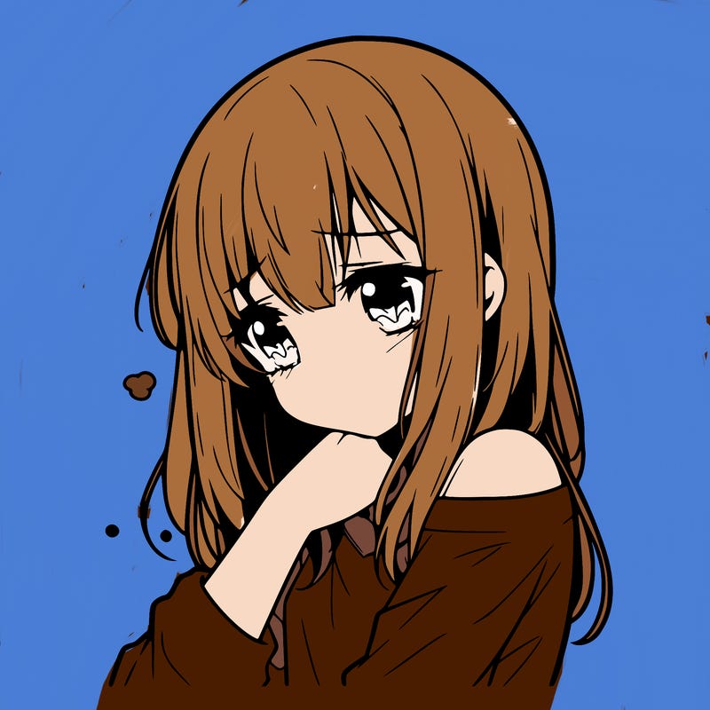 sad anime girl