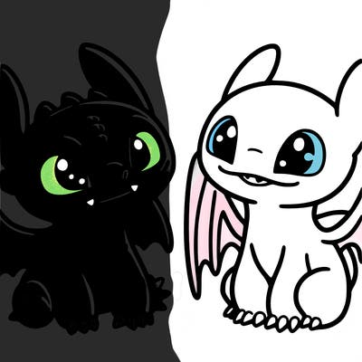 toothless and light fruy