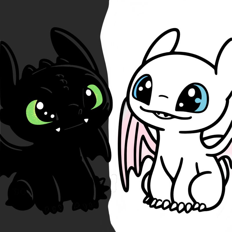 toothless and light fruy