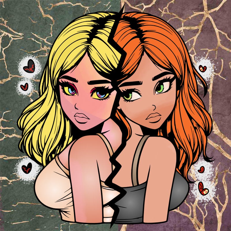 realistic girl split