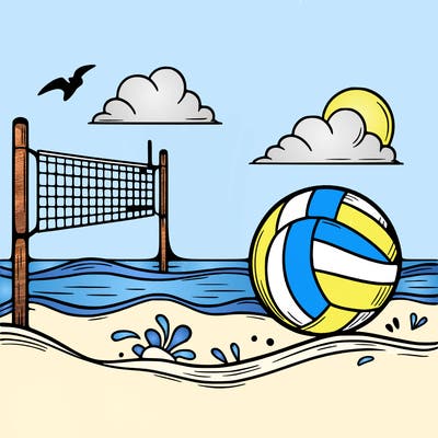 beach volleyball