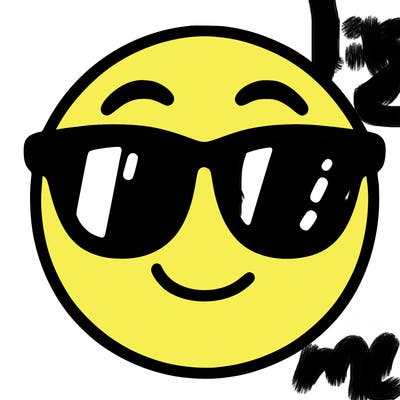 emoji with sunglasses
