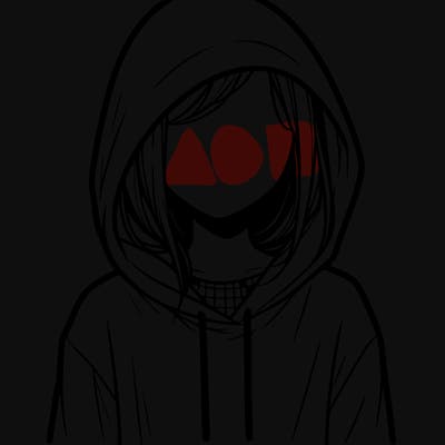 faceless girl in hoodie