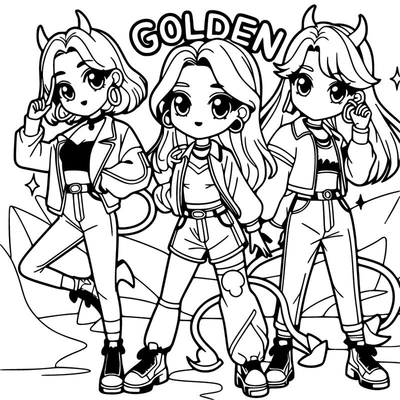 it’s a show and there three girl that hunt demands that release a song called golden