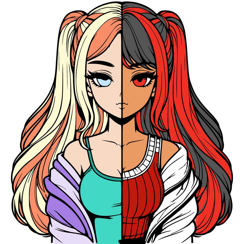 realistic girl split