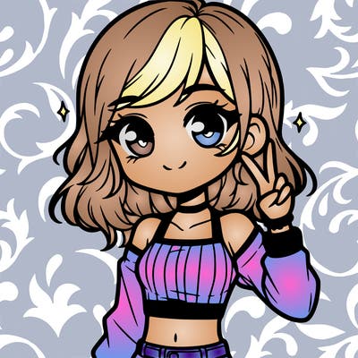 cute girl with crop top