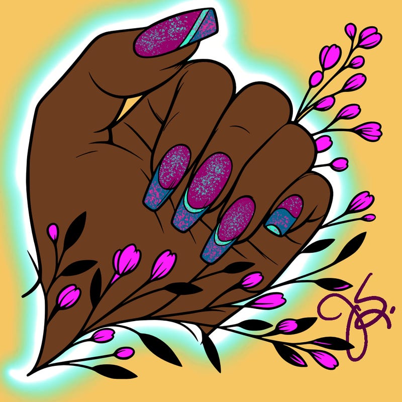 nails with french tip