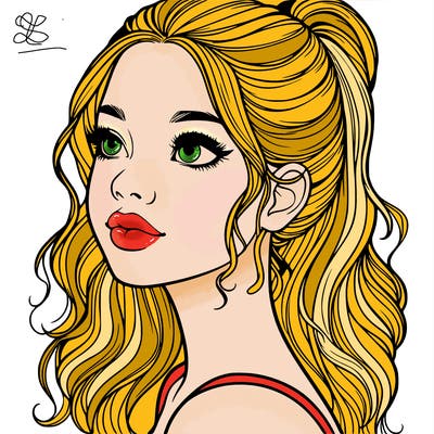 beautiful realistic girl