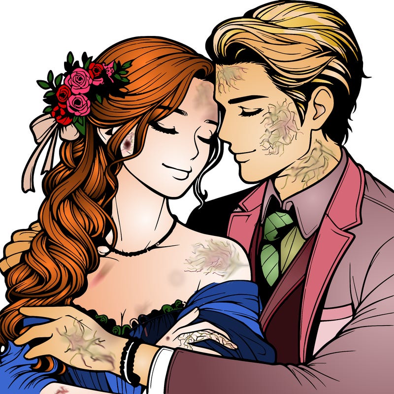 realistic romantic couple