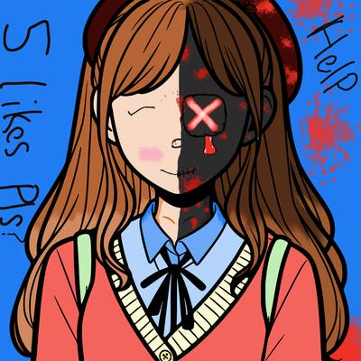 faceless preppy girl