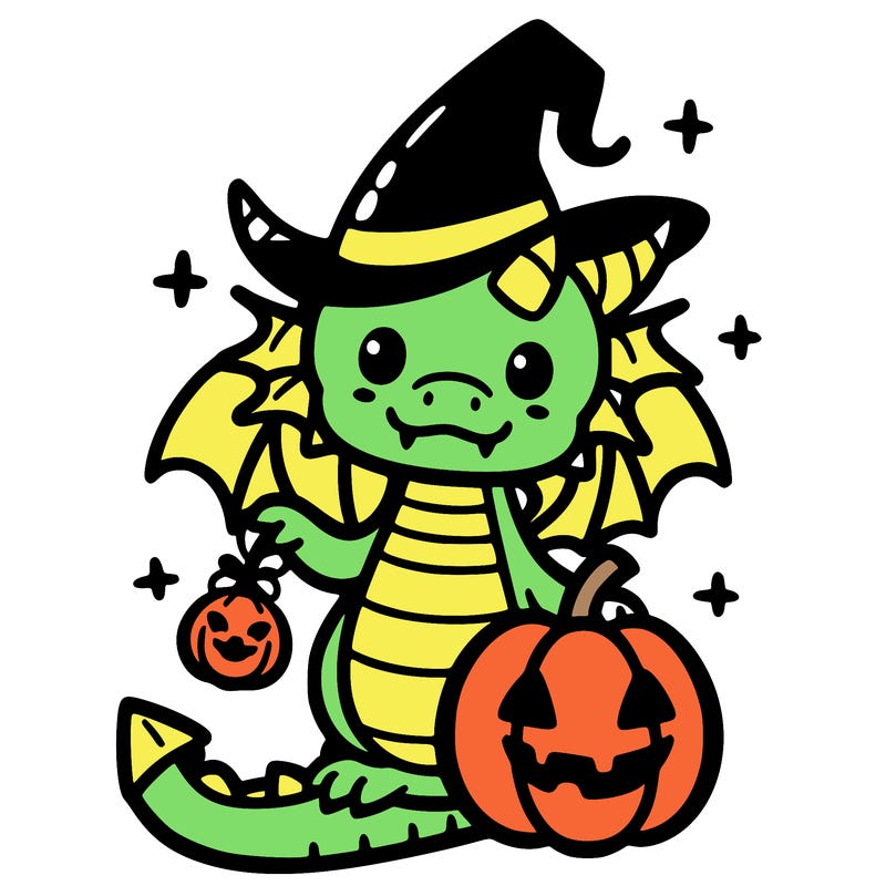 dragon kawaii halloween