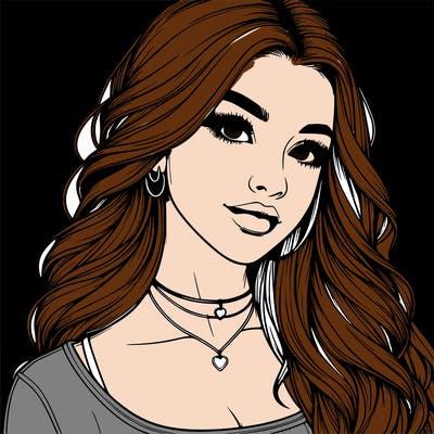 detailed realistic girl