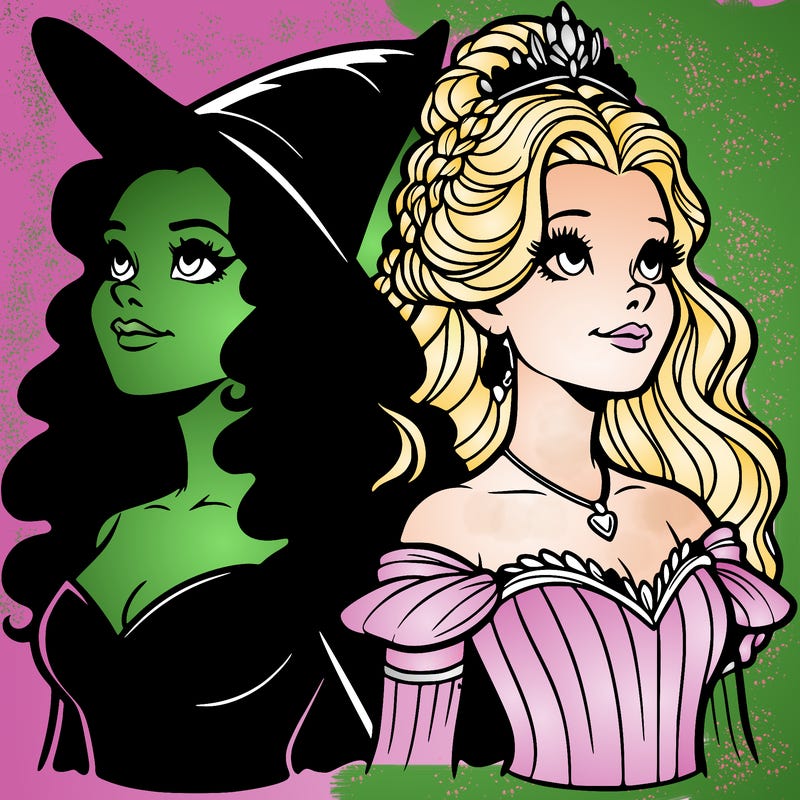 'elphaba and glinda (realistic)