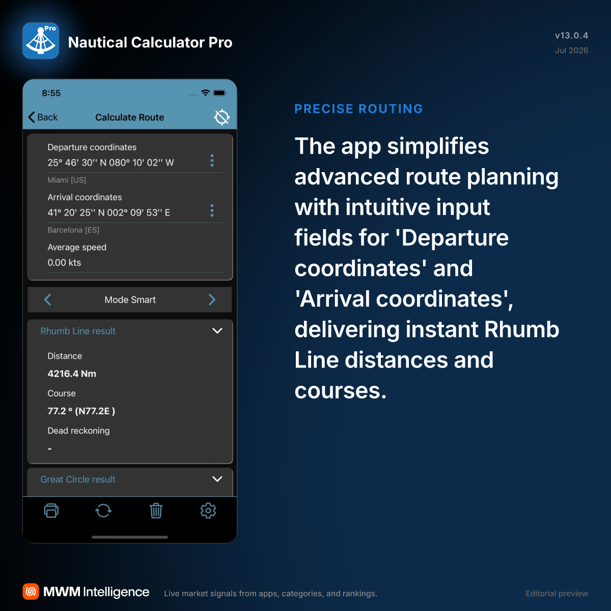 Nautical Calculator Pro - Navigation App | MWM
