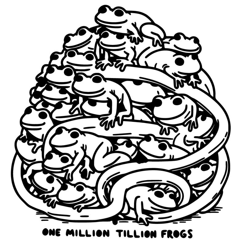 one million trillion frogs
