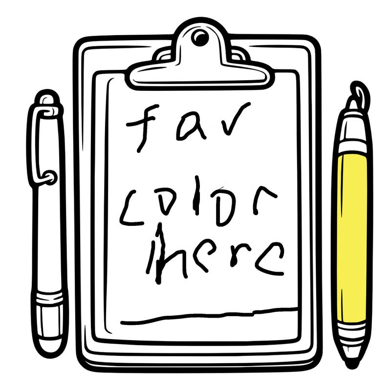 blank clip board with pen