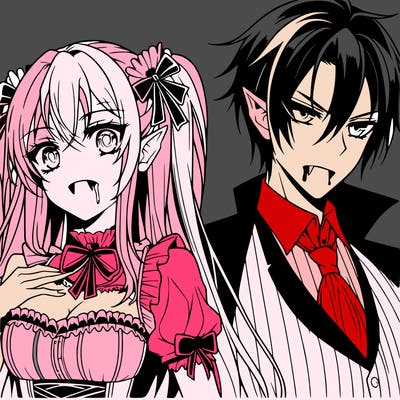 anime vampire couple