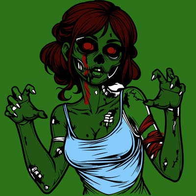 realistic zombie girl