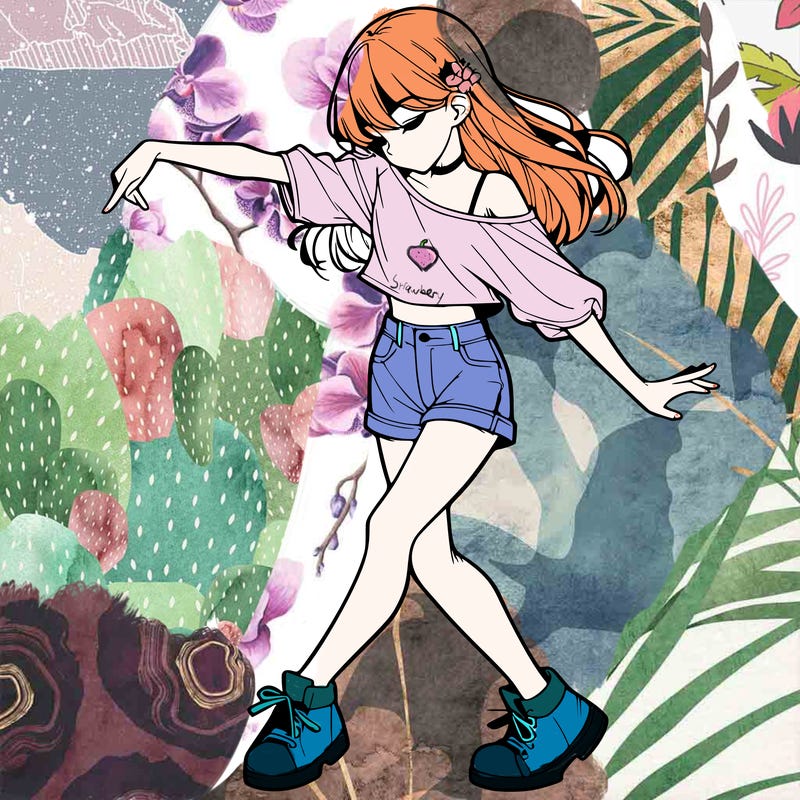 realistic girl danceing