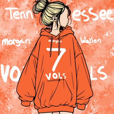 realistic girl with a oversized sweatshirt on and a bun