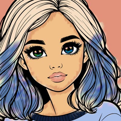 realistic girl whith cute eyes