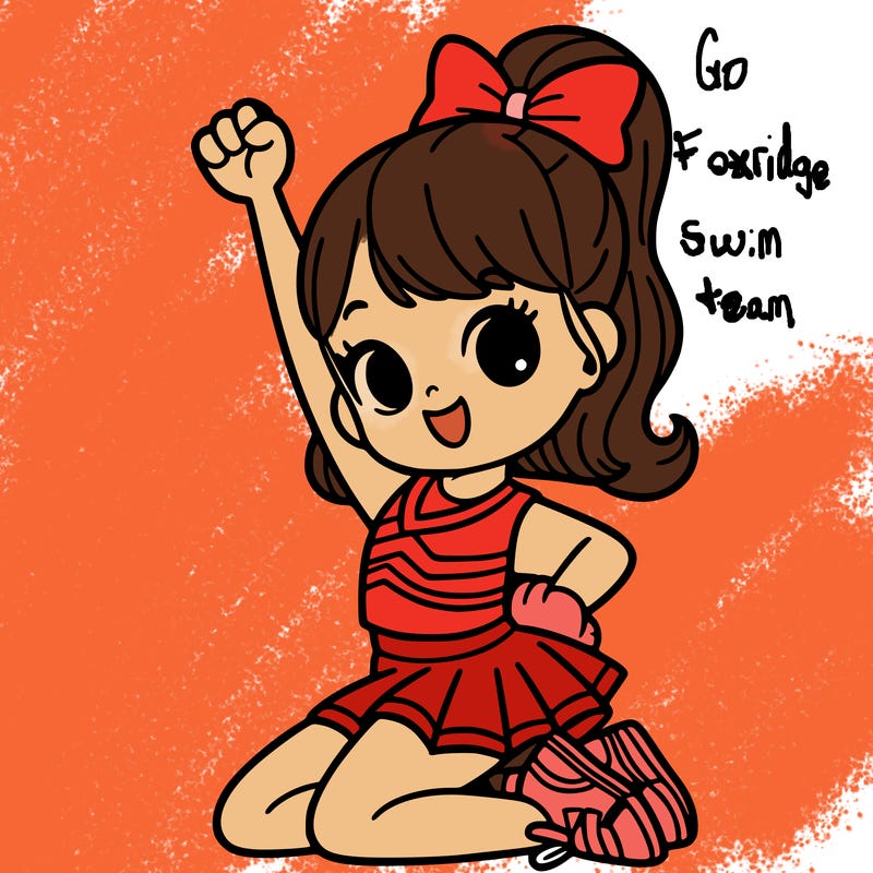 girl in a cheer pose