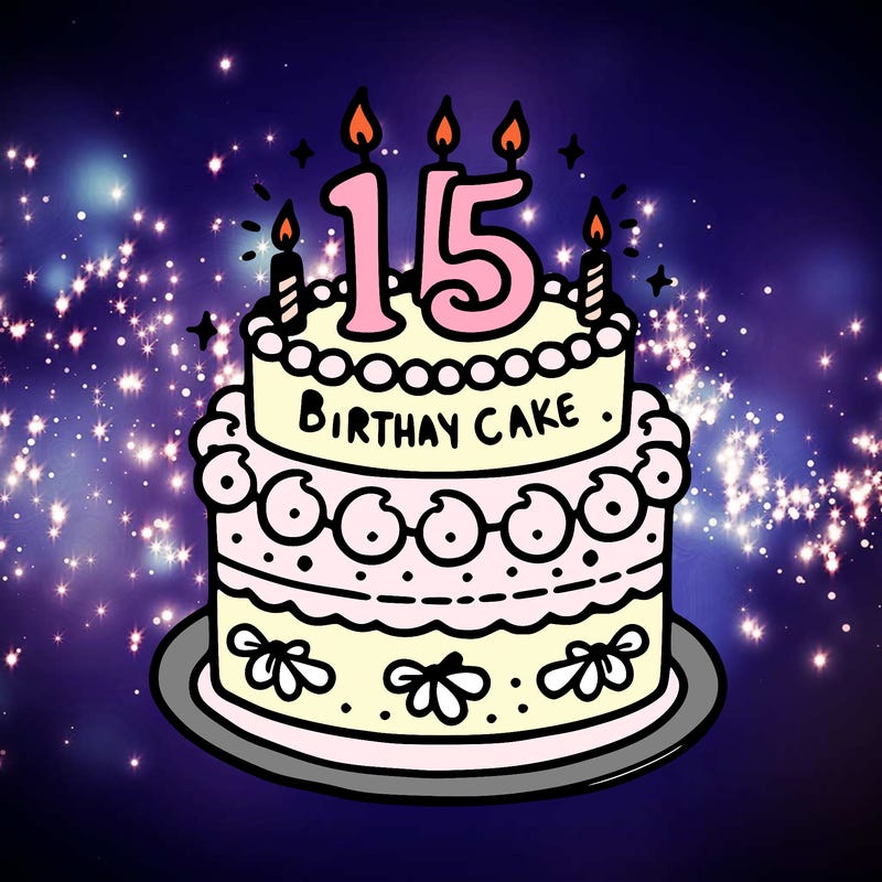 a birthday cake for for 15-year-old girl