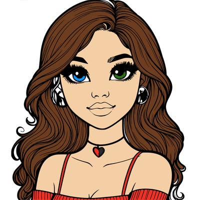 realistic pretty girl