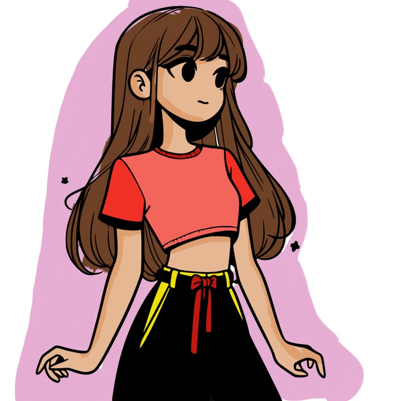 girl in a cute crop top