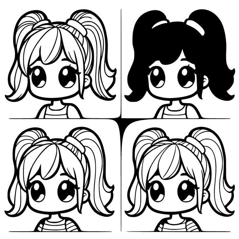 girl with ponytail