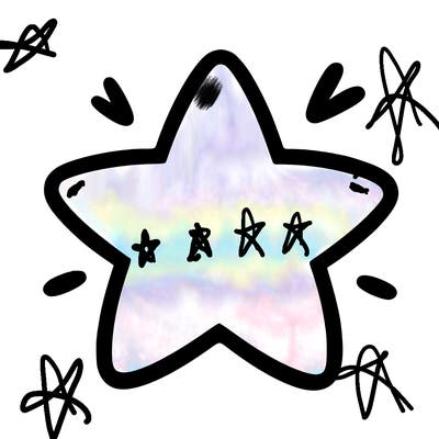 a blank star