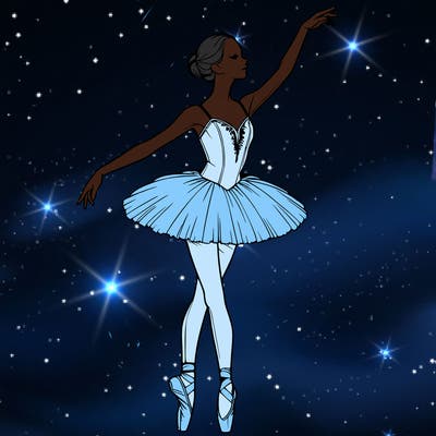 realistic ballerina