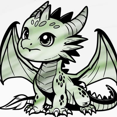 fierce baby night dragon