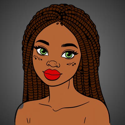 african woman with fulani braids